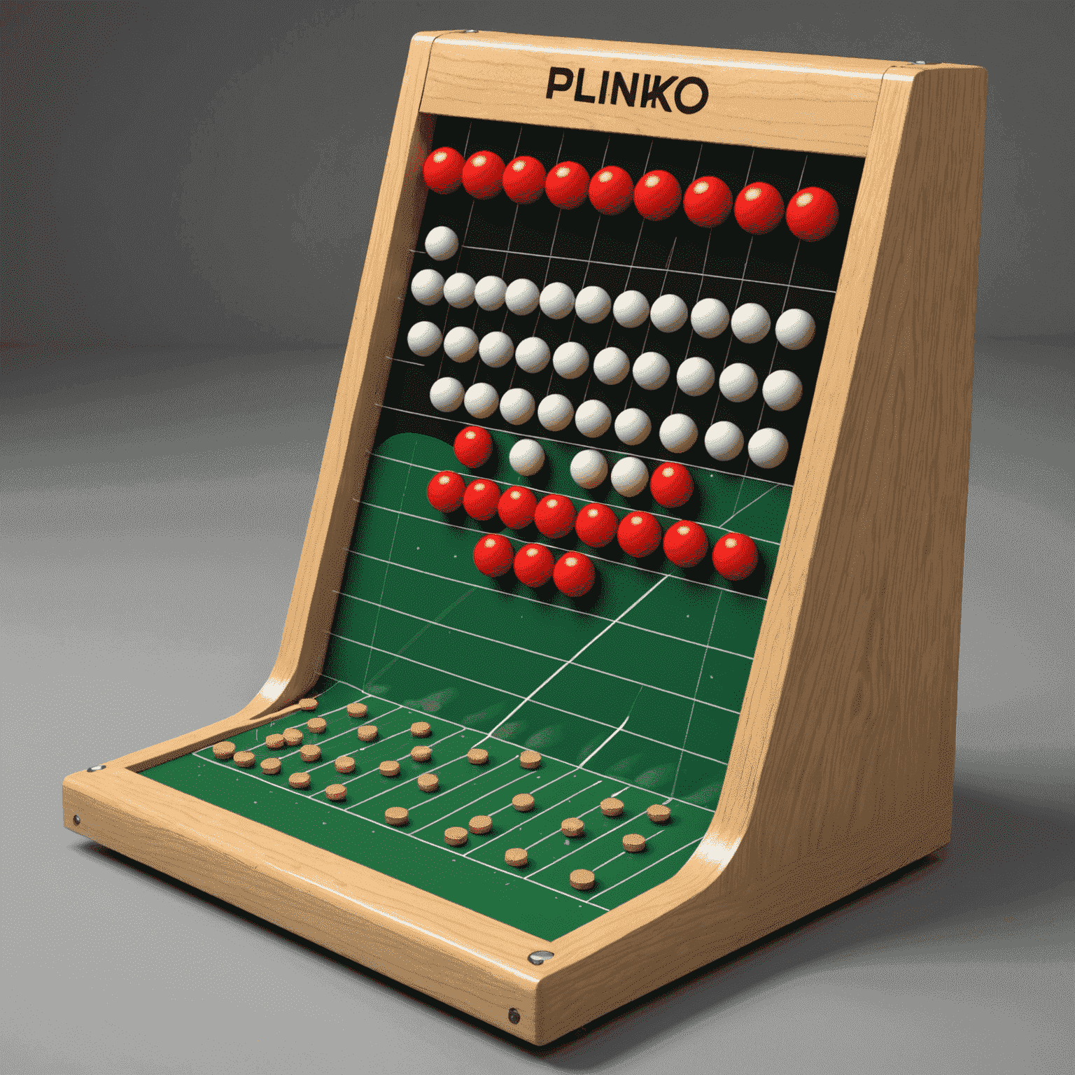 Diagram showing the angle of incidence and reflection of a Plinko chip bouncing off a peg